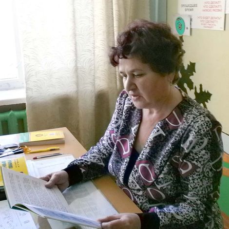 Учитель Явленопокровской школы Г.С. Подорван, 2012 год